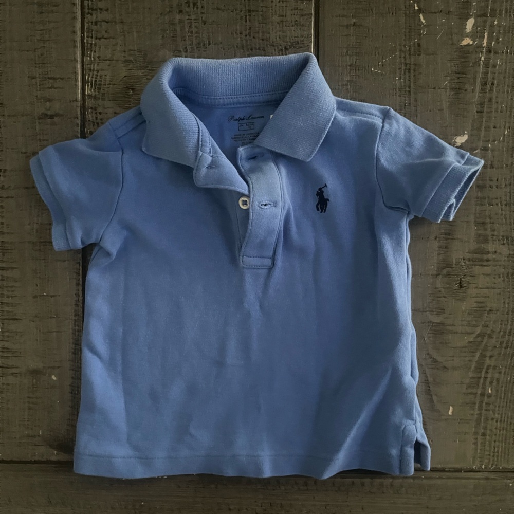 Ralph Lauren Light Blue Polo Shirt (6 months)